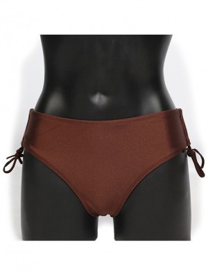 Dámské Bikini Toonzshop Elani Bikini Bottom Hnědé | 7120ORAMC