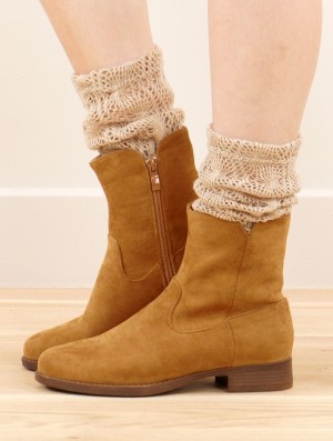 Dámské Boty Toonzshop Keertana Flat Ankle Boots Hnědé | 4178UTDNG