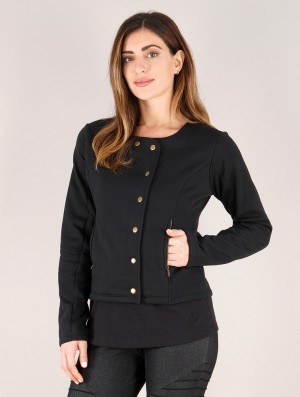 Dámské Bundy Toonzshop Athelleen Perfecto Style Jacket Černé | 4596MCXNT