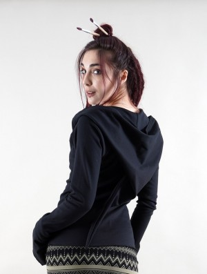 Dámské Bundy Toonzshop Jacket Dwarfhood Light "Kamini" Černé | 6718BREFP