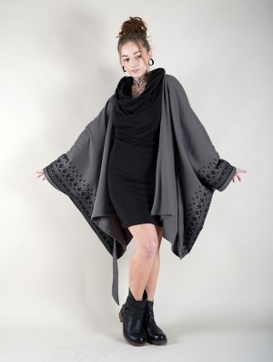 Dámské Bundy Toonzshop Melian Kimono Jacket Šedé | 5146OCHMN