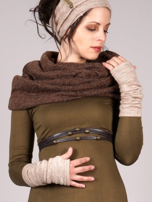 Dámské Fingerless gloves-legwarmers Toonzshop Yüm Arm Warmers Béžový | 4102GXFLT