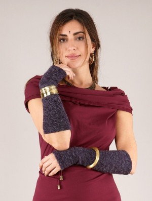 Dámské Fingerless gloves-legwarmers Toonzshop Yüm Arm Warmers Fialové | 0249FTRVG
