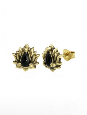 Dámské Jewels Toonzshop Saguna Onyx Stud Earrings | 5918EBTNR