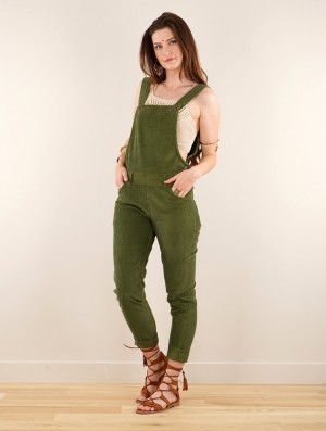 Dámské Kalhoty Toonzshop Arawat Corduroy Overalls Zelene | 2683VGAQW