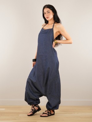 Dámské Kalhoty Toonzshop Ayush Harem Pant Overalls Denim | 8375JZMBS