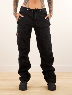 Dámské Kalhoty Toonzshop Molecule Gender Neutral Baggy Cargo Pants Černé | 8701CUHQF