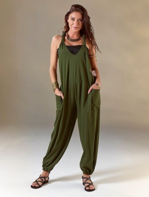Dámské Kalhoty Toonzshop Sampatti Harem Pant Overalls Zelene | 8529AXICJ
