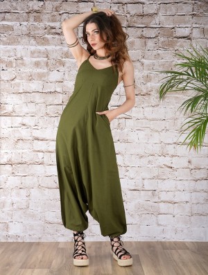 Dámské Kalhoty Toonzshop Yahnaa Harem Pant Overalls Olivy Zelené Zelene | 7982FYXWN