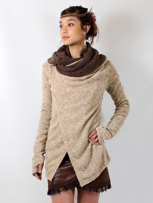 Dámské Kardigan Toonzshop Adrika Cardigan Béžový Hnědé | 7839JLBYM
