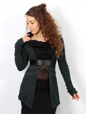 Dámské Kardigan Toonzshop Idrïss Crochet Cardigan Šedé | 6741VFKWD
