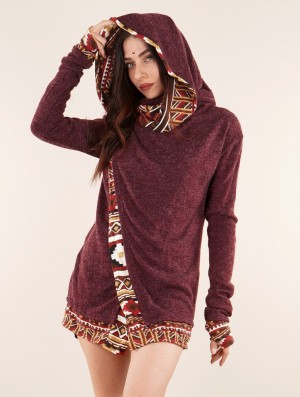 Dámské Kardigan Toonzshop Namkha Lima Cardigan Wine | 5702DTMVR