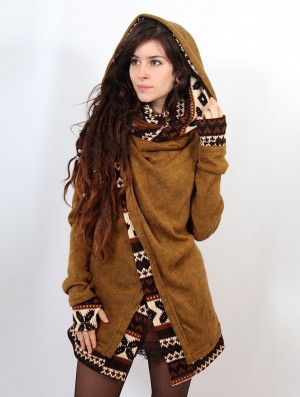 Dámské Kardigan Toonzshop Namkha Yakut Cardigan Rusty | 3052QCDFT