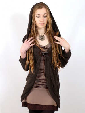 Dámské Kardigan Toonzshop Thin Shandili Cardigan Čokolády | 1763WSCUZ