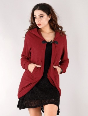 Dámské Kardigan Toonzshop Thin Shandili Cardigan Červené | 4918GCQLW