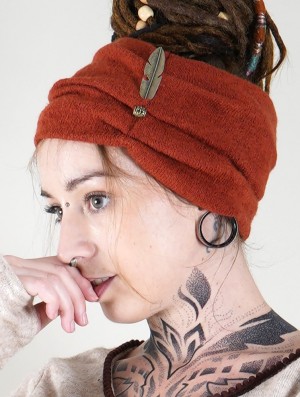 Dámské Klobouky Toonzshop Aikköoz Feathered Headband Sienna | 4812IKJWD