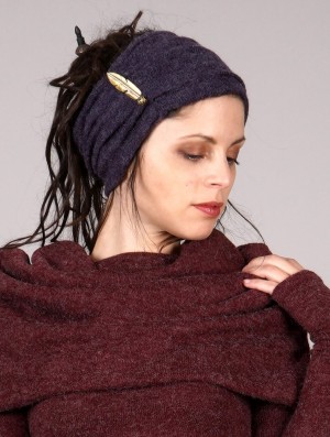 Dámské Klobouky Toonzshop Aikköoz Feathered Headband Fialové | 5648VKCFL