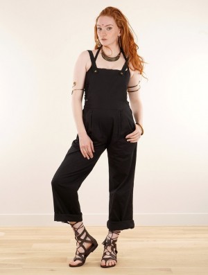 Dámské Kombinéza Toonzshop Anardil Strappy Bar Back Jumpsuit With Crochet Černé | 9537FPCTE