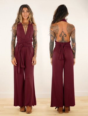 Dámské Kombinéza Toonzshop Wakiza Infinity Jumpsuit Wine | 2780FNJEO