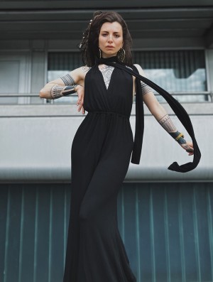 Dámské Kombinéza Toonzshop Wakiza Infinity Jumpsuit Černé | 2904GJWRO