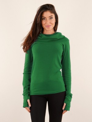 Dámské Mikina s Kapucí Toonzshop Hatlami Light And Soft Hoodie Zelene | 0392ENQAX