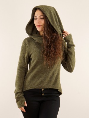 Dámské Mikina s Kapucí Toonzshop Oxymöre Mini Hoodie Hnědožlutý Zelene | 2195MYWTD