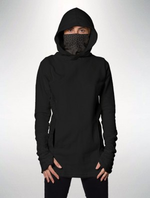 Dámské Mikina s Kapucí Toonzshop Tao Long Hoodie Černé | 8930YRISB