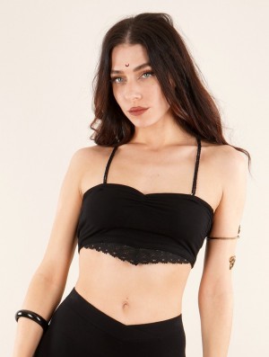 Dámské Podprsenky Toonzshop Jäsmin Strappy Bra Černé | 5760IFRYM