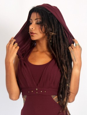 Dámské Podprsenky Toonzshop Yüzü Hooded Bra Wine | 5472ATUSG
