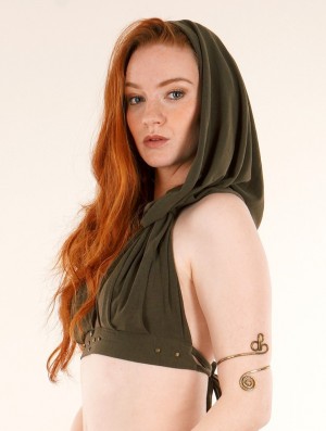 Dámské Podprsenky Toonzshop Yüzü Hooded Bra Zelene | 3854YJUWQ