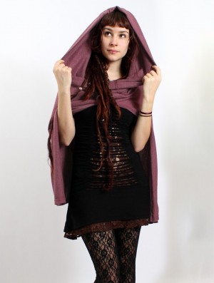 Dámské Ponča Toonzshop Magik Hooded Cape Wine | 3850UORFT