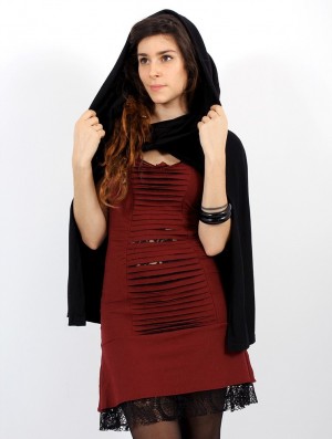 Dámské Ponča Toonzshop Magik Hooded Cape Černé | 8627XQJUT