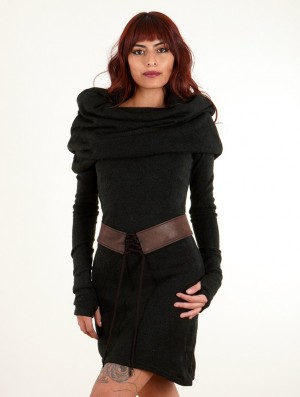 Dámské Pásky Toonzshop Oleyäa Vintage Look Faux Leather Belt Hnědé | 4908BWNIV