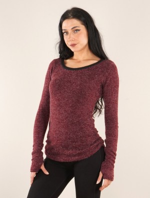 Dámské Pulovr Toonzshop Aëlys Pullover Wine | 3802WNDJE