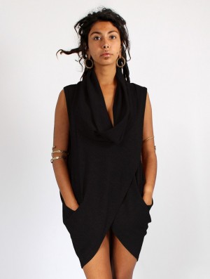 Dámské Pulovr Toonzshop Amala Sleeveless Thin Pullover Černé | 2683ODEUX