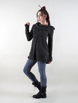 Dámské Pulovr Toonzshop Ekantika Tunic Pullover Šedé | 7016JDIXR