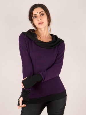 Dámské Pulovr Toonzshop Janjira Pullover Fialové Černé | 9702WYZCK