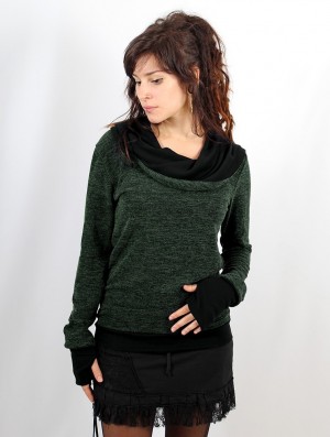 Dámské Pulovr Toonzshop Janjira Pullover Zelene Černé | 1248MPGEQ