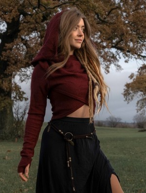 Dámské Pulovr Toonzshop Nadjäa Short Pullover Wine | 5276UZWNR