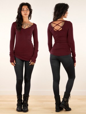 Dámské Pulovr Toonzshop Nikkäa Pullover Wine | 5192EAGIJ