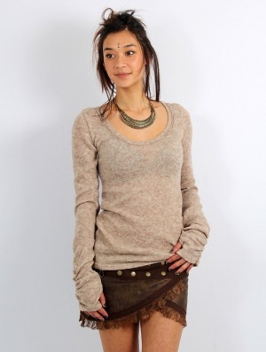 Dámské Pulovr Toonzshop Ysïs Pullover Béžový | 6871FKHXJ