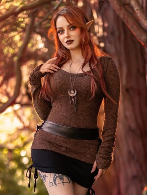 Dámské Pulovr Toonzshop Ysïs Pullover Hnědé | 5831GWJSA