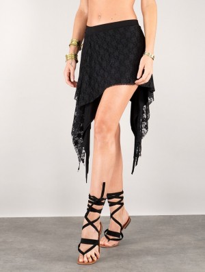 Dámské Sukně Toonzshop Ayame Short Lace Skirt Černé | 9370WQBFK