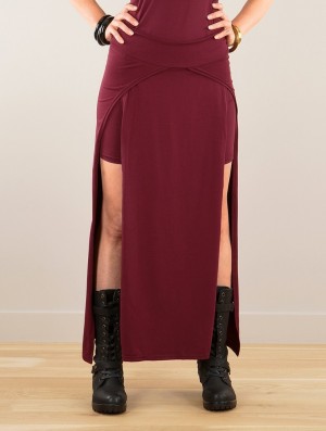 Dámské Sukně Toonzshop Creature Split Long Skirt Wine | 9536QMCNO