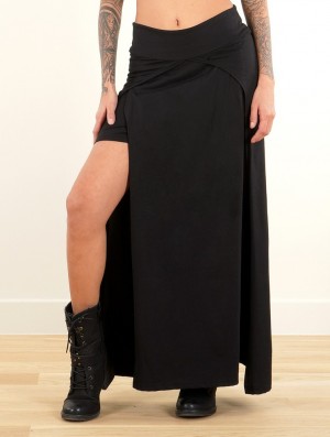 Dámské Sukně Toonzshop Creature Split Long Skirt Černé | 9347PNUBT