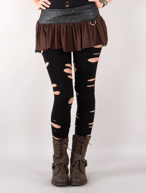 Dámské Sukně Toonzshop Micro Skirt Hnědé | 4063RQUFZ