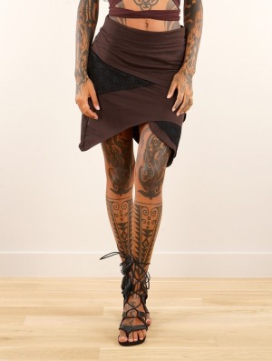 Dámské Sukně Toonzshop Nangaï Skirt Hnědé Černé | 2753BDAVH