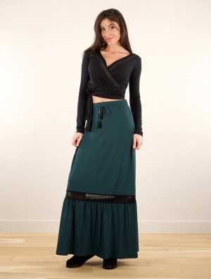 Dámské Sukně Toonzshop Nimue Long Skirt Teal | 7386EVLBI