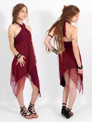 Dámské Sukně Toonzshop Syrada 2in1 Skirt/Tunic Vínové Červené | 7835VSPCM