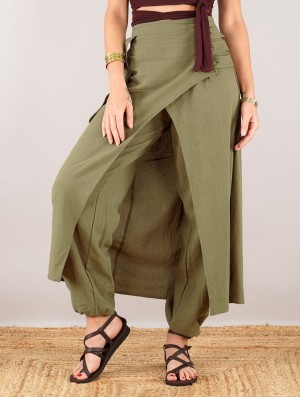 Dámské Sukně Toonzshop Wanda Harem Skirt Pants Olivy Zelené Zelene | 5963TCULX